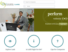 Tablet Screenshot of lasikindia.com